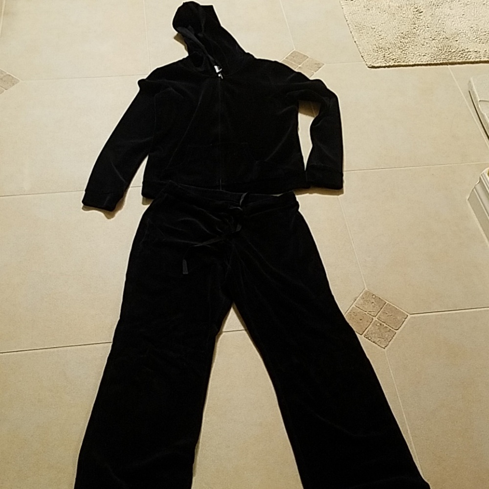 Ann Taylor Loft 2 piece velour track suit